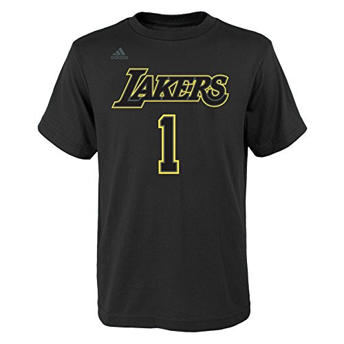 NBA Los Angeles Lakers Boys Youth Hyper Name and Number Short Sleeve Tee Medium 10-12 Black NBA Los Angeles Lakers Boys Youth Hyper Name and Number Short Sleeve Tee Medium 10-12 Black