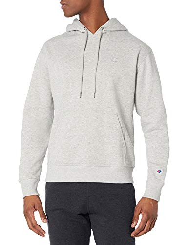 Champion Mens Powerblend Pullover Hoodie Oxford Gray Medium