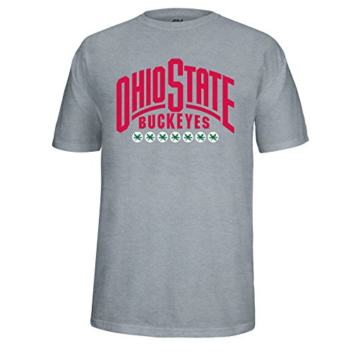 NCAA Adult Ohio State Buckeyes Wordmark Choice Tee Small Oxford