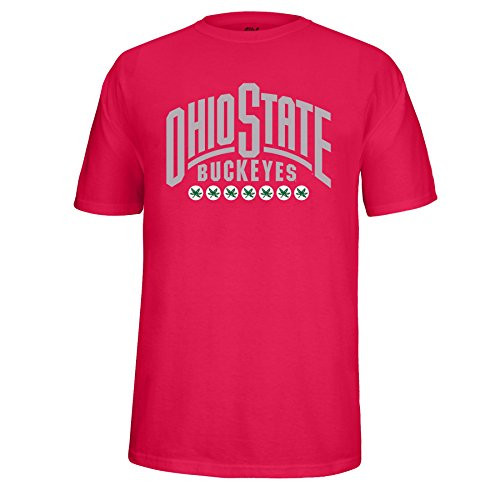 NCAA Adult Ohio State Buckeyes Wordmark Choice Tee Medium Red