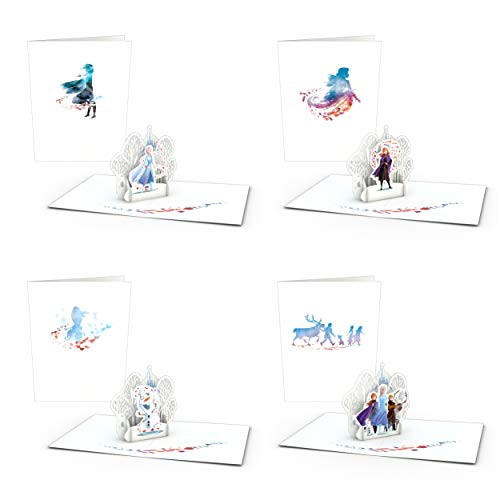 Lovepop Disney Frozen 2 Notecards 4 Pack - Pop Up Cards Holiday Notecards 3D Cards Greeting Cards