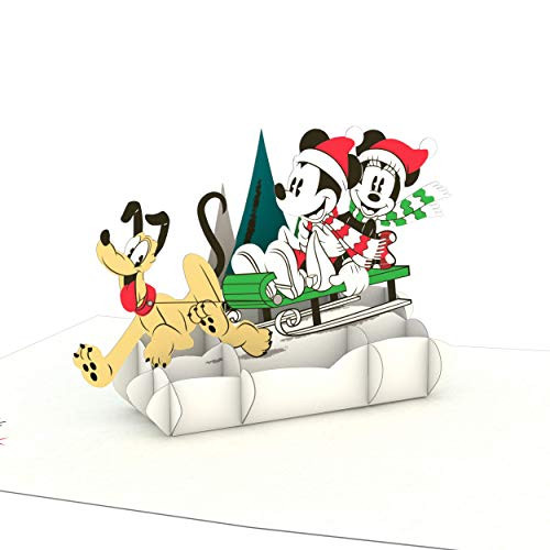 Lovepop Disney Mickey Friends Sleigh Ride Notecard 4 Pack - Pop Up Cards Greeting Cards 3D Card Holiday Cards Pop Up Christmas Cards Lovepop Disney Mickey Friends Sleigh Ride Notecard 4 Pack - Pop Up Cards Greeting Cards 3D Card Holiday Cards Pop Up Christmas Cards