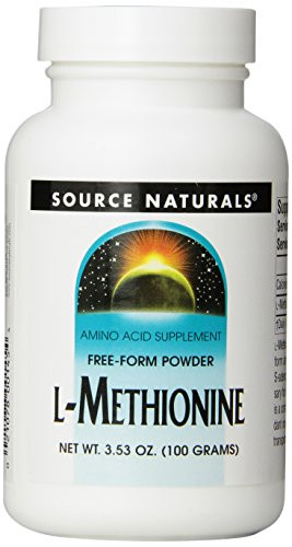 Source Naturals L-Methionine Free Form Powder - Amino Acid Supplement - 100 Grams