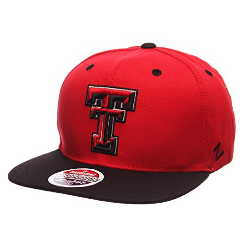 NCAA Zephyr Texas Tech Red Raiders Mens Z11 Snapback Hat Adjustable Size Team Color