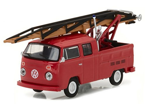 1976 Volkswagen Type 2 Double Cab Pickup Ladder Truck Series 5 Club V-Dub 1/64 by Greenlight 29870 E