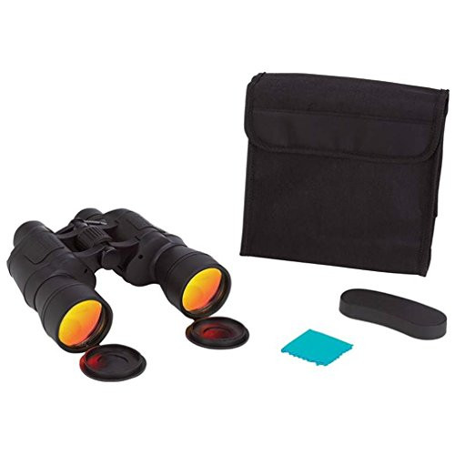 Magnacraft 10x50 Binoculars with Ruby Red Coated Lenses for Glare Reduction