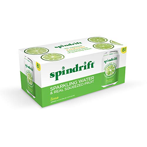 Spindrift Sparkling Water Lime Flavored 12 Fl Oz pack of 8