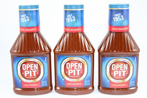 Open Pit Hickory BBQ Sauce 18-Ounce Pack of 3