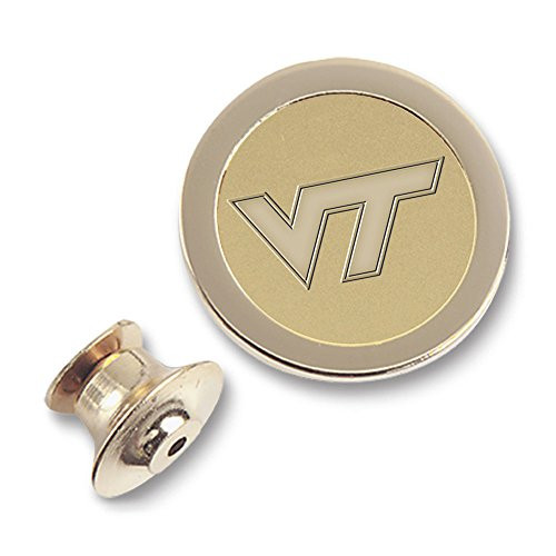 NCAA Virginia Tech Hokies Adult Men Lapel Pin Gold NCAA Virginia Tech Hokies Adult Men Lapel Pin Gold