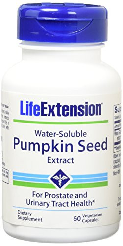 Life Extension Water-Soluble Pumpkin Seed Extract 60 Vegetarian Capsules Pack of 2