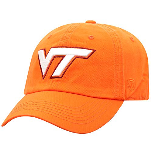 Top of the World Virginia Tech Hokies Mens Relaxed Fit Adjustable Hat Secondary Team Color Icon Adjustable