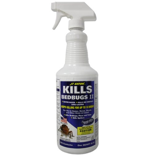 J_T_ Eaton Kills Bed Bugs Ii Insecticide Spray Multiple Insects Water-Based Deltamethrin 1 Qt