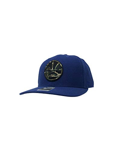 47 Golden State Warriors Brand Clean Up Adjustable Strapback Hat NBA Basketball Curve Bill Baseball Cap One Size Blue Camfill MVP
