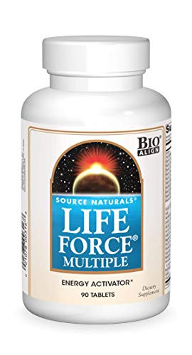 Source Naturals Life Force Multiple Daily Multivitamin High Potency Essential Vitamins Minerals Antioxidants   Nutrients - Energy   Immune Boost - 90 Tablets