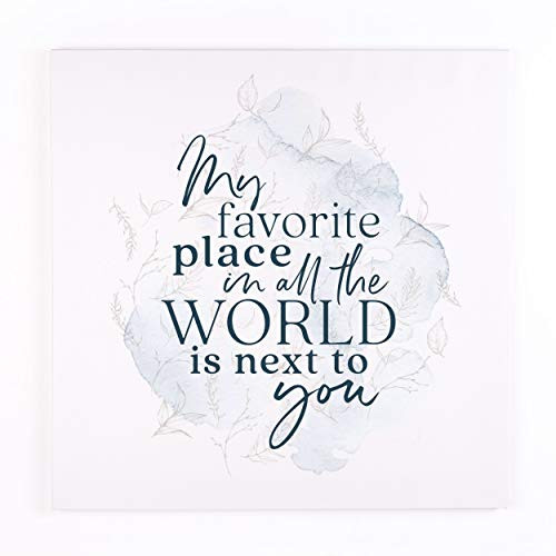 P_ Graham Dunn Favorite Place World Classic White 19_75 x 19_75 Canvas Decorative Sign