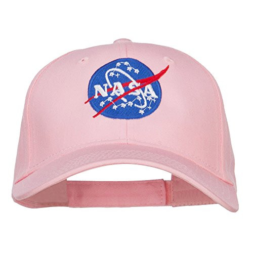 e4Hats_com NASA Insignia Embroidered Cotton Twill Cap - Pink OSFM