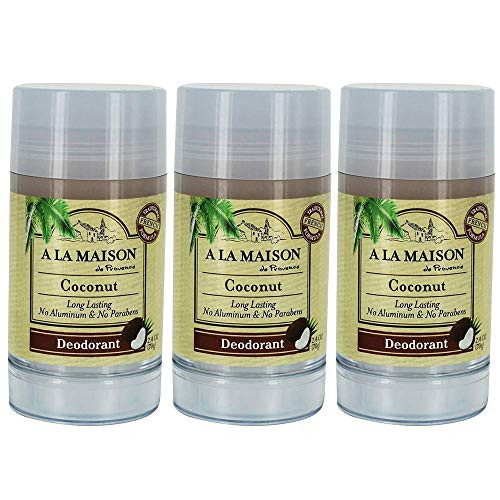A La Maison Coconut Deodorant 2_4 oz Pack of 3 A La Maison Coconut Deodorant 2_4 oz Pack of 3