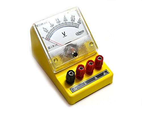 Eisco Labs Moving Coil Meters DC Voltmeter 0-3 V 0-15 V 0-300 V Triple