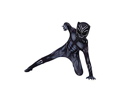 YUNFENG Kids Bodysuit Superhero Costumes Spandex Halloween Cosplay Costumes Small Navy