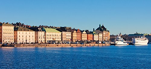 Posterazzi PPI153118S Buildings at waterfront Gamla Stan Stockholm Sweden Poster Print 27 x 9