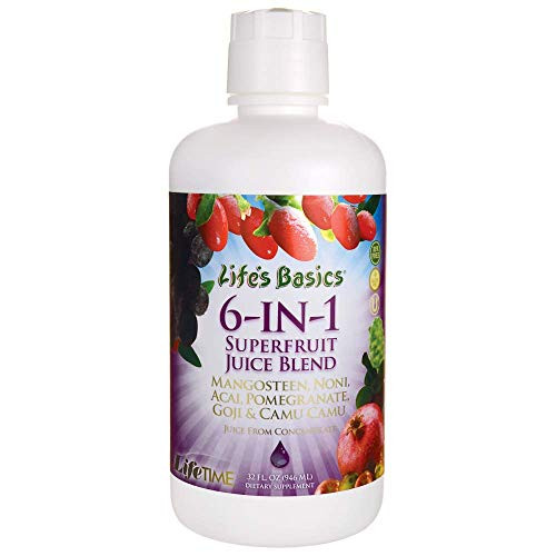 Lifetime 6 Juice Blend Liquid Mixed Fruit 32 Fluid Ounce