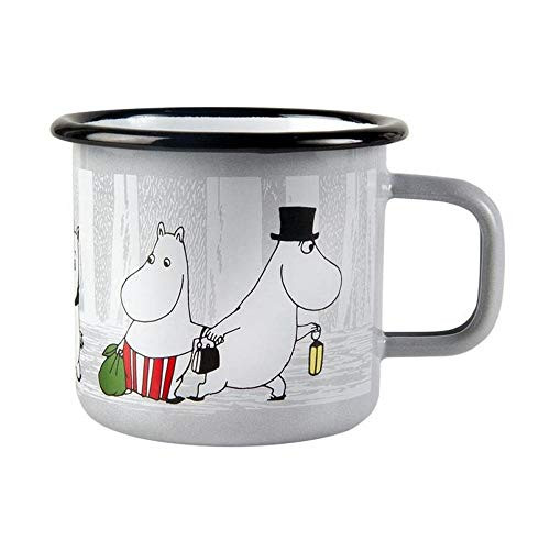 Muurla Moomin Winter Trip Enamel Mug 37 dl