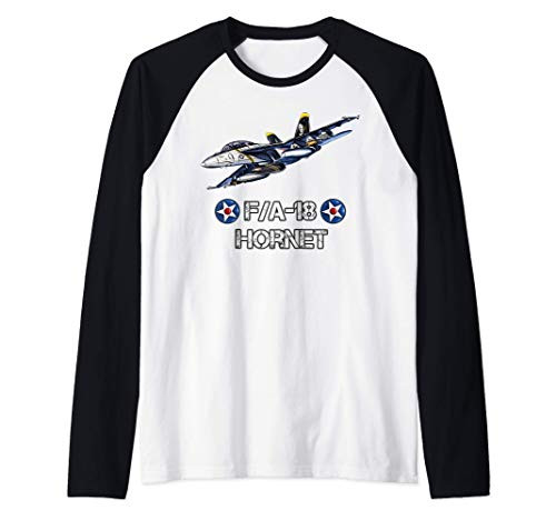 F-18 Hornet Fighter Jet Navy Aviation Pilot gift Raglan Baseball Tee F-18 Hornet Fighter Jet Navy Aviation Pilot gift Raglan Baseball Tee