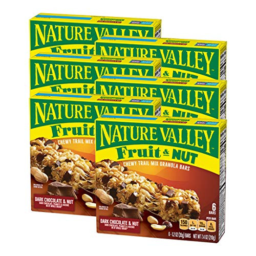 Nature Valley Dark Chocolate and Nut Trail Mix Chewy Granola Bars 6 Count Pack of 6