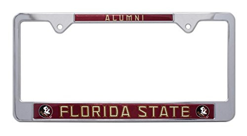 AMG Auto Emblems All Metal NCAA Alumni License Plate Frame  Florida State