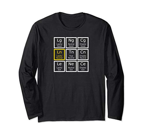 Lawful Neutral Alignment Roleplaying Long Sleeve T-Shirt