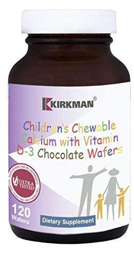 Kirkman Childrens Chewable Calcium Chocolate Wafers  120 Wafers