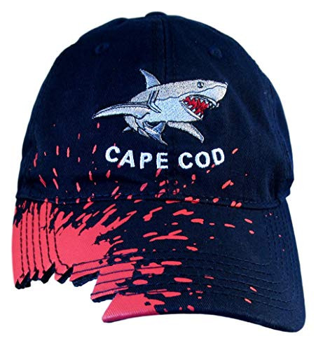 Cape Cod Great White Shark Bite Baseball Hat Dark Blue Shark Bite