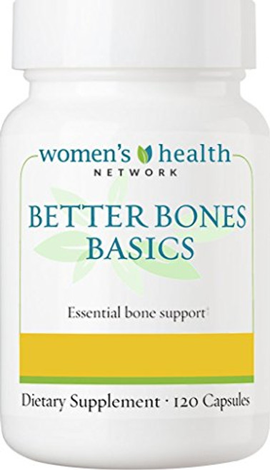 Better Bones Basics by Womens Health Network - Calcium Magnesium Zinc Vitamin D Vitamin K Manganese and Boron - 120 Capsules