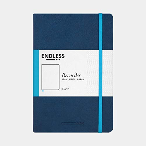 Endless Recorder Tomoe River A5 Notebook - Deep Ocean blue - 192 Pages - Blank