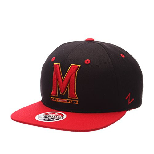 NCAA Zephyr Maryland Terrapins Mens Z11 Snapback Hat Adjustable Size Team Color