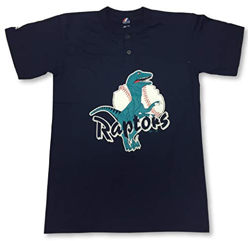 Majestic Ogden Raptors Minor League 2-Button Mens Jersey T-Shirt Medium