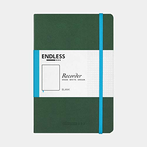 Endless Recorder Tomoe River A5 Notebook - Forest Canopy green - 192 Pages - Blank