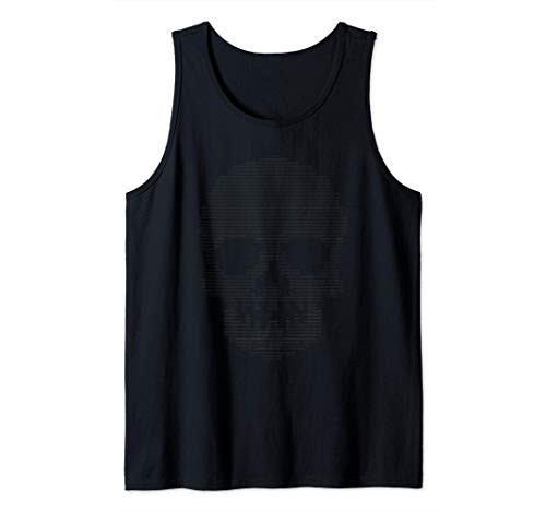 Fun Binary Skull Themed code Tech Gift for Geek Tank Top