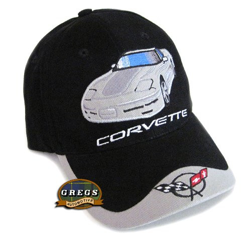 Gregs Automotive C5 Hat Cap in BlackGray Compatible with Chevrolet Corvette - Bundle with Driving Style Decal