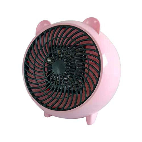 VEEKI Mini Desktop Space Heater Fan Heater Personal Mini Space Heater Portable Electric Heaters Fan with PTC Ceramic Heating Element and Overheat Protection Pink VEEKI Mini Desktop Space Heater Fan Heater Personal Mini Space Heater Portable Electric Heaters Fan with PTC Ceramic Heating Element and Overheat Protection Pink