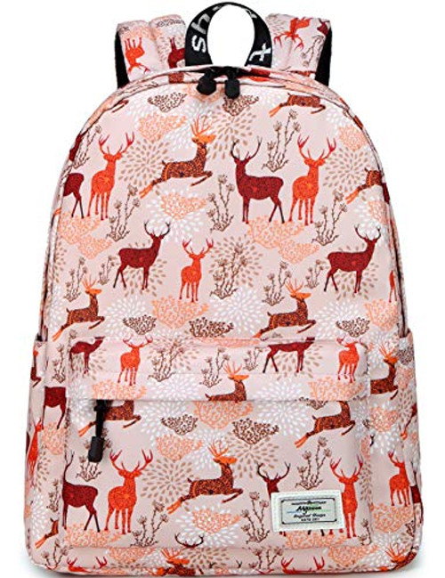 Backpack for Girls Kids Schoolbag Children Bookbag Women Casual Daypack Coral