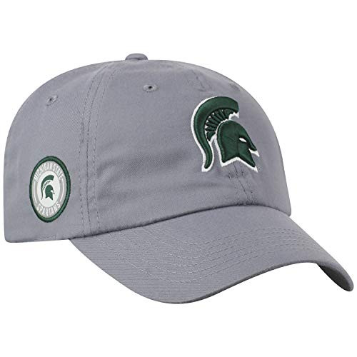 Top of the World Michigan State Spartans Official NCAA Adjustable Grey Curved Bill Staple 4 Hat Cap 745466