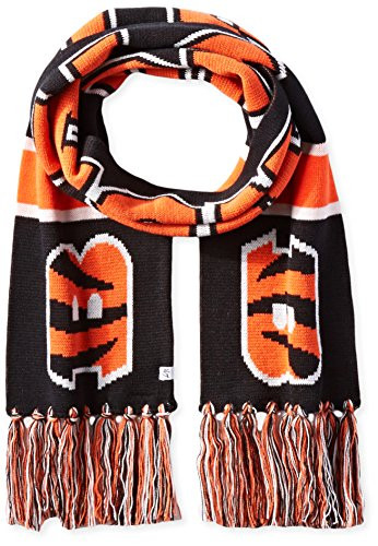 NFL Cincinnati Bengals 47 Brand Breakaway Scarf with Tassels Black One Size