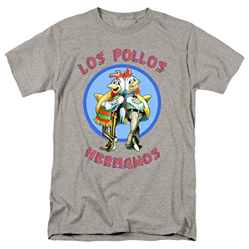 Breaking Bad Los Pollos T Shirt   Stickers Small Gray