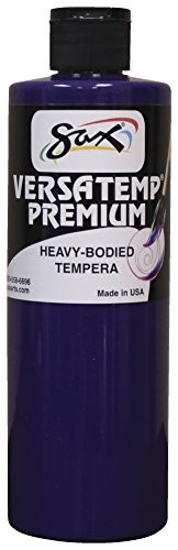Sax Versatemp Premium Heavy-Bodied Tempera Paint, Violet, 1 Pint