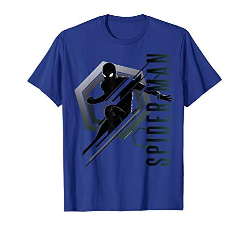 Marvel Spider-Man Far From Home Tech Stealth Suit Portrait T-Shirt Marvel Spider-Man Far From Home Tech Stealth Suit Portrait T-Shirt