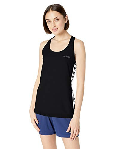 adidas Womens Design 2 Move 3-Stripes Training Tank Top Black X-Small