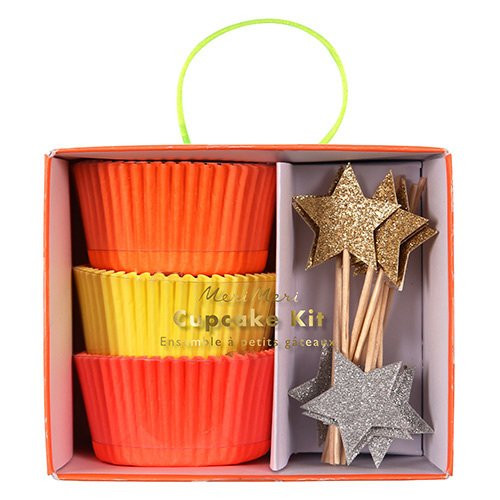 Meri Meri Neon & Star Cupcake Kit