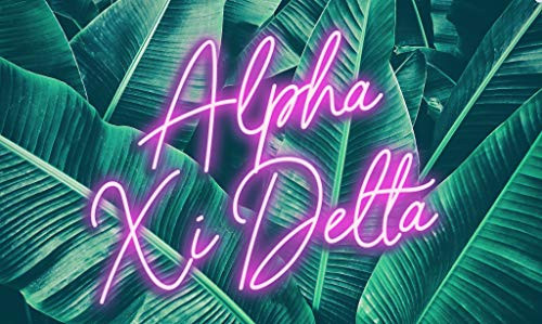 Alpha Xi Delta - Sorority Letter Flag Neon Design