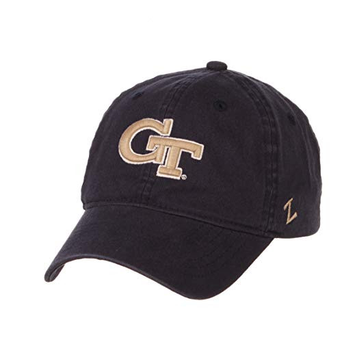 Georgia Tech Yellow Jackets Scholarship Relaxed Fit Dad Cap - NCAA Adjustable One Size Navy Baseball Hat